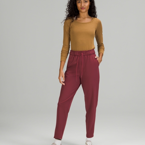lululemon athletica Pants - Lululemon Burgundy Athletic Pants Womens 2